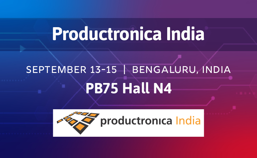 Visit us at Productronica India
