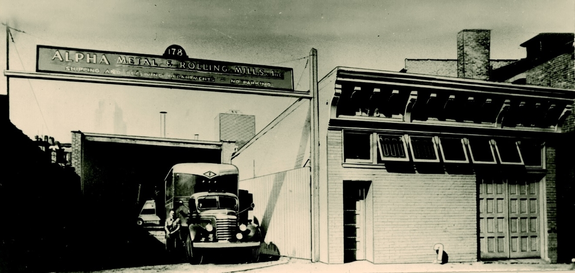 Photo of original Alpha Metals Building